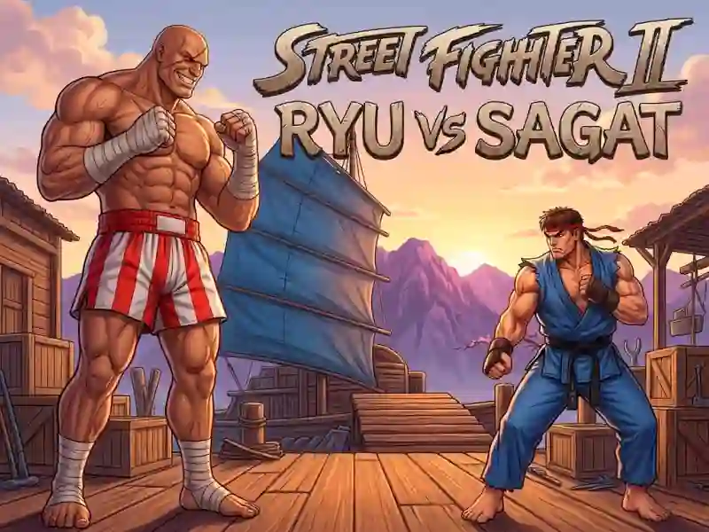 Permainan Street Fighter II Ryu vs Sagat secara online
