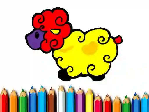 Permainan Baby Sheep Coloring secara online