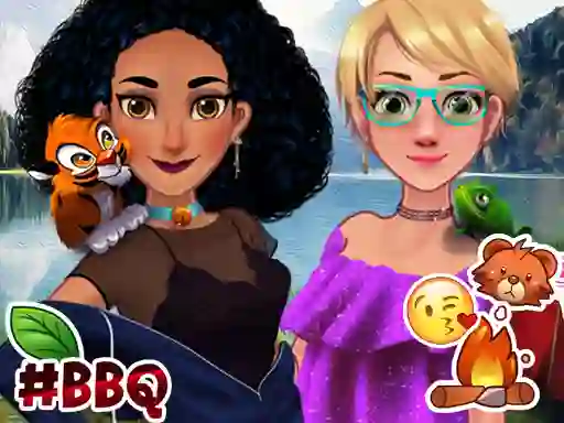 Permainan Jasmine & Rapunzel on Camping secara online