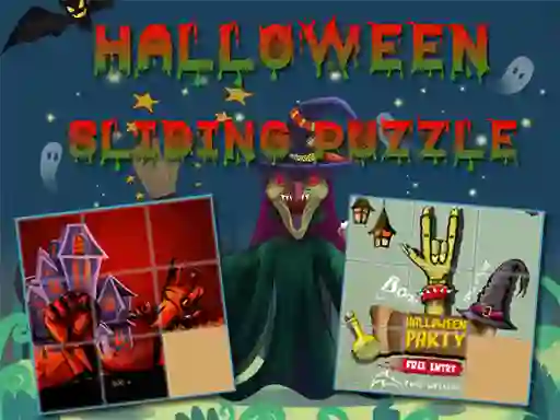 Permainan Halloween Sliding Puzzle secara online