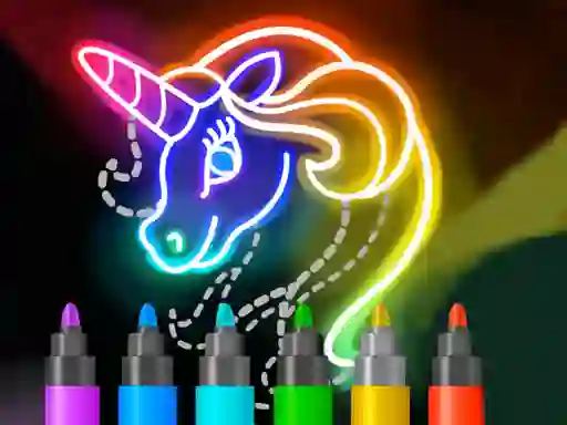 Permainan Learn to Draw Glow Cartoon secara online