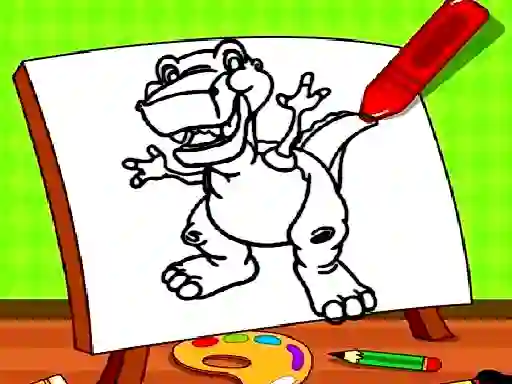 Permainan Easy Kids Coloring Dinosaur secara online