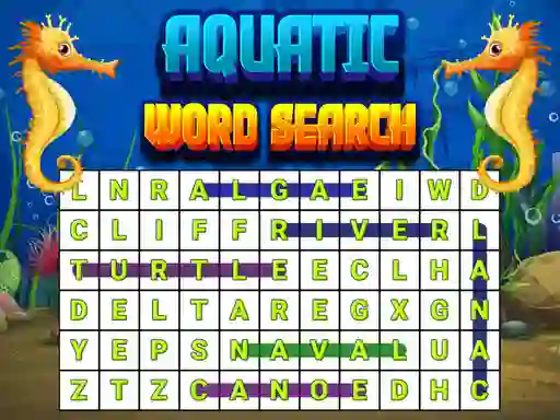 Permainan Aquatic Word Search secara online