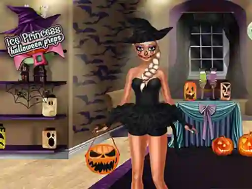 Permainan Ice Princess Halloween Preps secara online