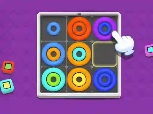 Permainan Neon Circles & Color Sort secara online