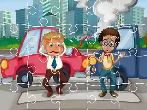 Permainan Crash Car Jigsaw secara online