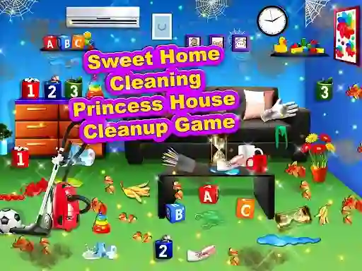 Permainan Sweet Home Cleaning: Princess House Cleanup Game secara online