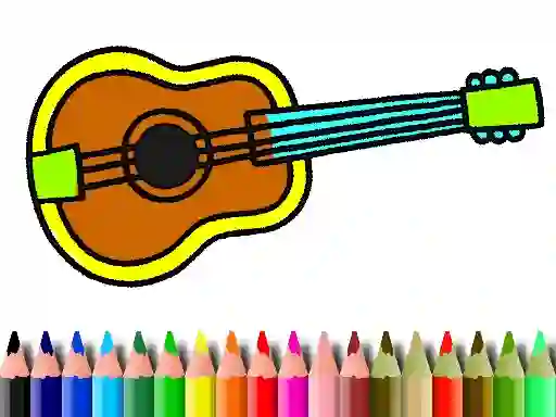 Permainan Back To School: Music Instrument Coloring Book secara online