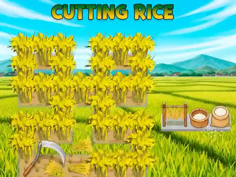 Permainan Cutting Rice secara online