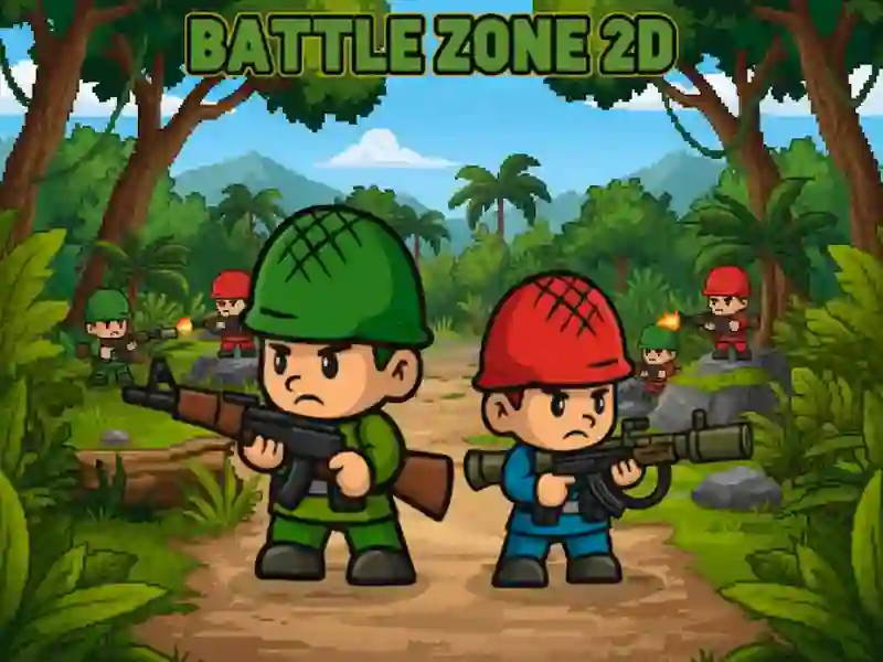Permainan Battle Zone 2D secara online