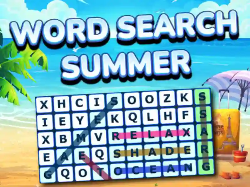 Permainan Word Search Summer secara online