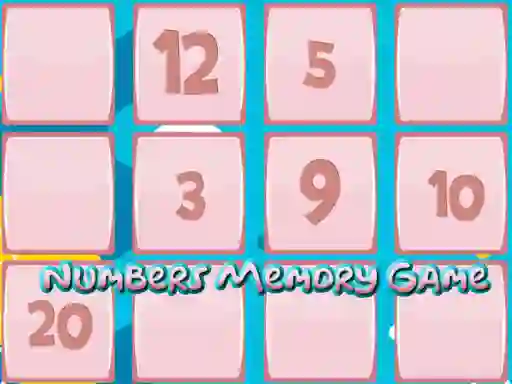 Permainan Memory Game With Numbers secara online