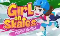 Permainan Girl on Skates Paper Blaze secara online