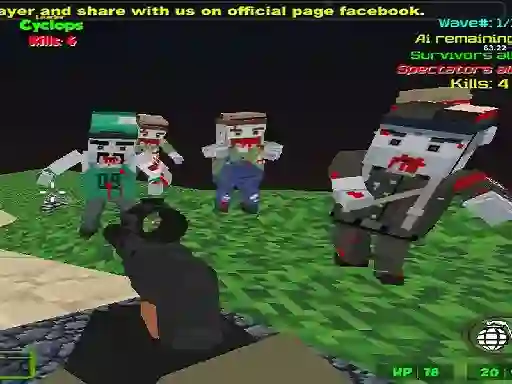 Permainan Blocky Combat SWAT Zombie Survival secara online
