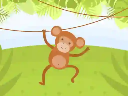 Permainan Funny Monkeys Coloring secara online