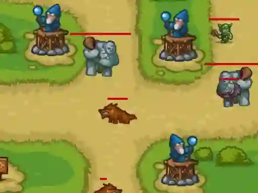 Permainan Tower Defense 2D secara online