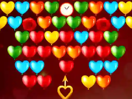 Permainan Bubble Shooter Valentines secara online