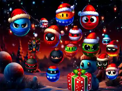Permainan Christmas Rush : Red and Friend Balls secara online