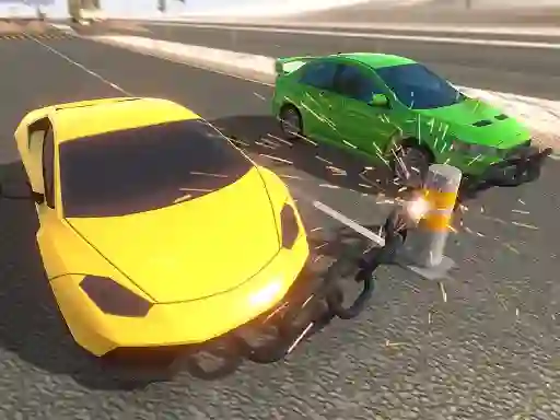 Permainan Drive Chained Car 3D secara online