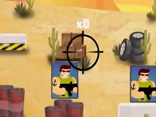 Permainan 2D War Friends Shooting secara online