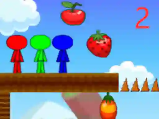 Permainan Stickman Bros In Fruit Island 2 secara online