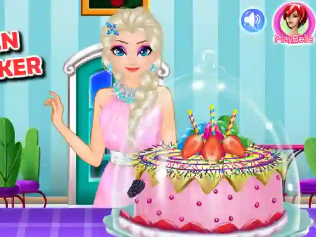 Permainan Ice queen royal baker secara online