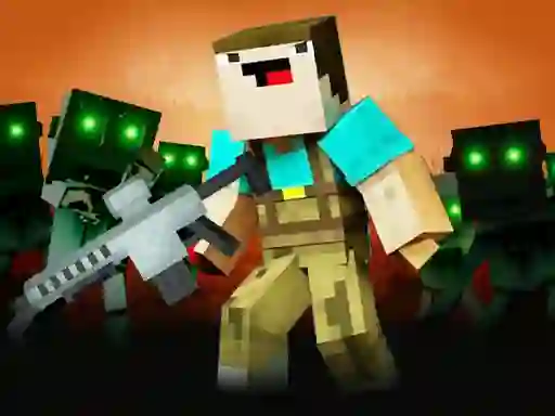 Permainan Noob Shooter Zombie secara online