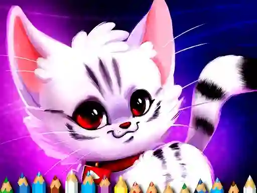 Permainan Cute Kitty Coloring secara online