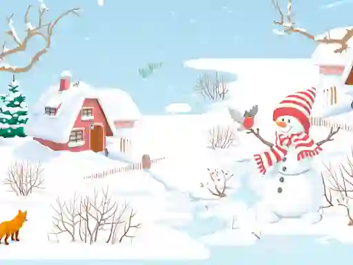 Permainan Snowman Slide secara online
