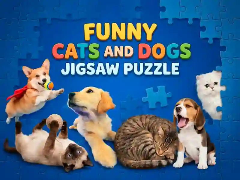 Permainan Funny Cats And Dogs Jigsaw Puzzle secara online