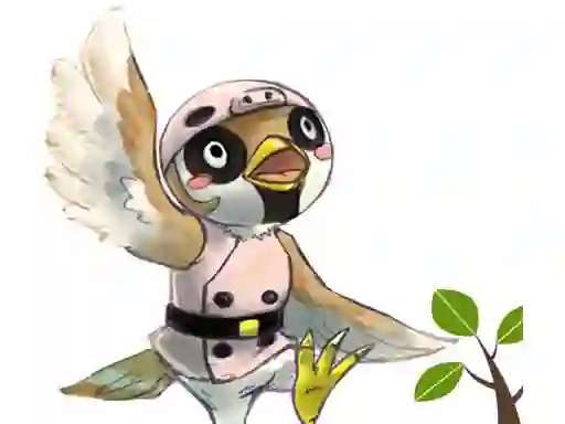 Permainan Sparrow Flappy secara online
