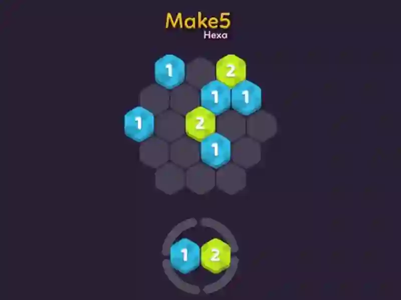 Permainan Make 5 Hexa secara online