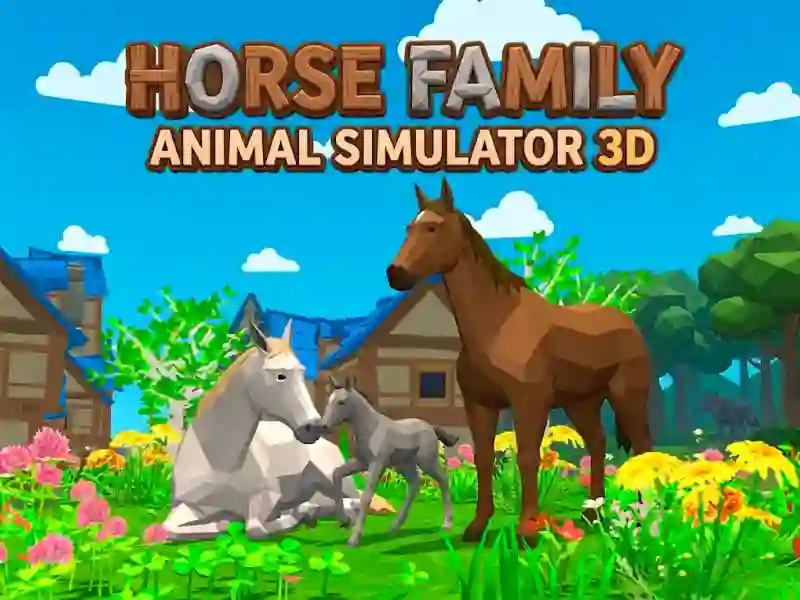Permainan Horse Family Animal Simulator 3D secara online