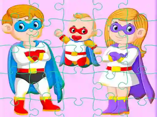 Permainan Super Hero Family Jigsaw secara online