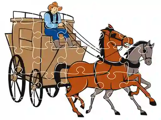 Permainan Wagons Jigsaw secara online