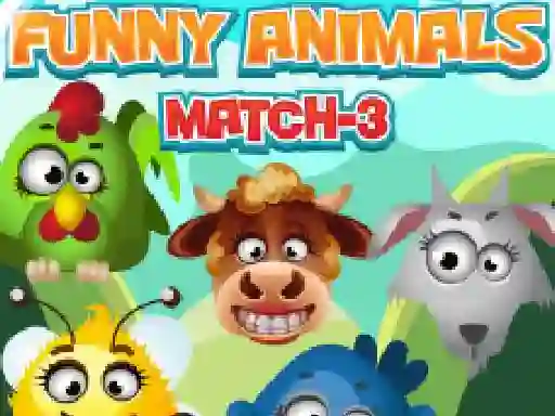 Permainan Funny Animals Match 3 secara online