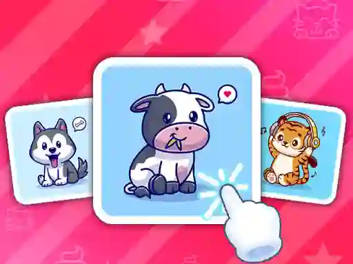 Permainan Cute Animal Cards secara online