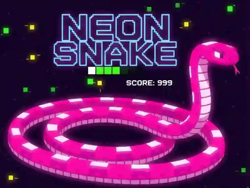 Permainan Neon Snake secara online