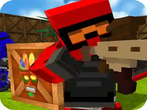 Permainan Blocky Gun Paintball 2 secara online
