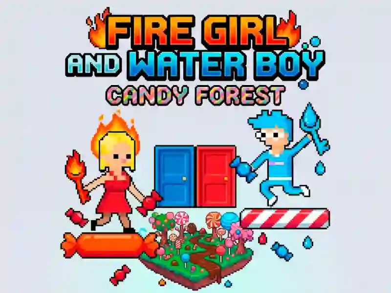 Permainan Fire Girl and Water Boy Candy Forest secara online