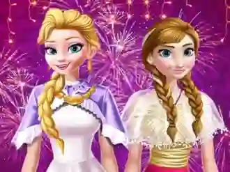 Permainan Ellie and Annie New Year Eve Party secara online