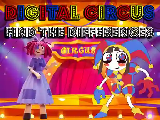 Permainan Digital Circus Find The Differences secara online