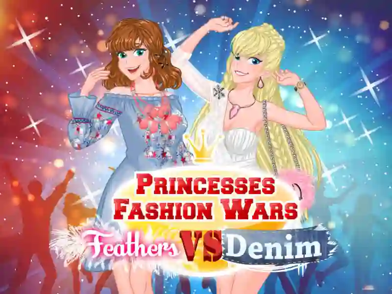 Permainan Princesses Fashion Wars Feathers VS Denim secara online