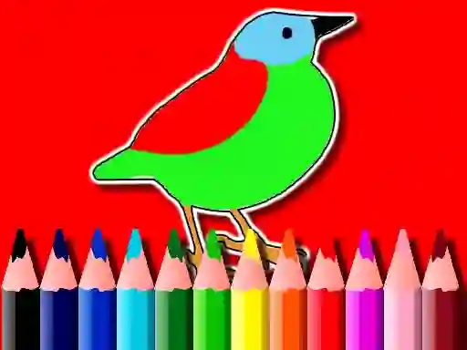 Permainan Back To School: Birds Coloring Book secara online
