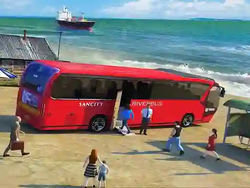 Permainan Water Surfer Bus Simulation Game 3D secara online