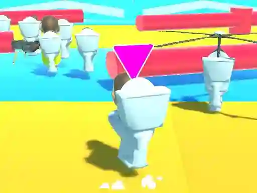 Permainan Fall Boys Skibidi Toilet secara online