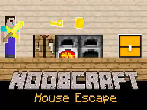 Permainan Noobcraft House Escape secara online