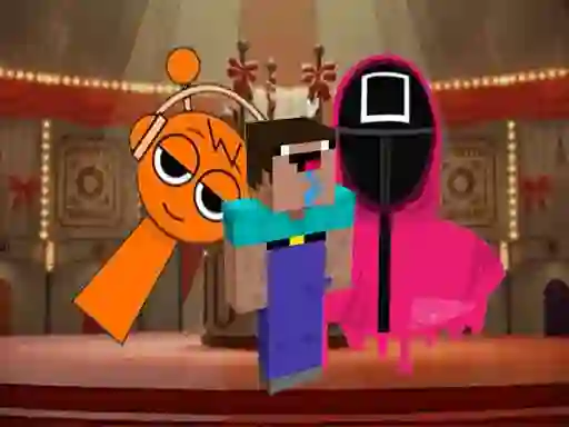 Permainan Nextbots on Minecraft Squid Game Sprunki secara online
