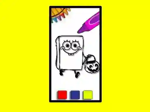 Permainan SpobgeBob Halloween Coloring Book secara online