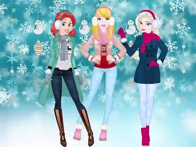 Permainan Princesses Winter Spree secara online